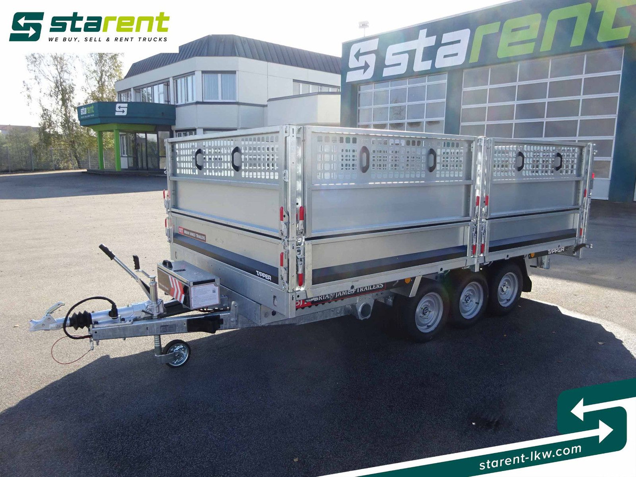 Brian James Trailers Tipper, Elektrisch Kippbar, Rampen - Open/ Plateau aanhangwagen: afbeelding 1 Brian James Trailers Tipper, Elektrisch Kippbar, Rampen - Open/ Plateau aanhangwagen: afbeelding 1