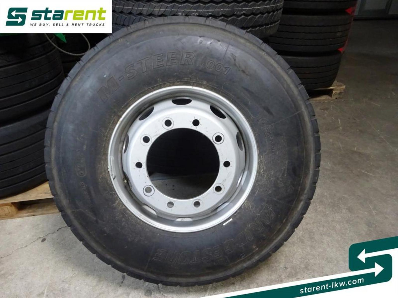 Bridgestone M-Steer 001, 13 R22,5 mit Felge *NEU* - Complete wiel voor Vrachtwagen: afbeelding 1 Bridgestone M-Steer 001, 13 R22,5 mit Felge *NEU* - Complete wiel voor Vrachtwagen: afbeelding 1