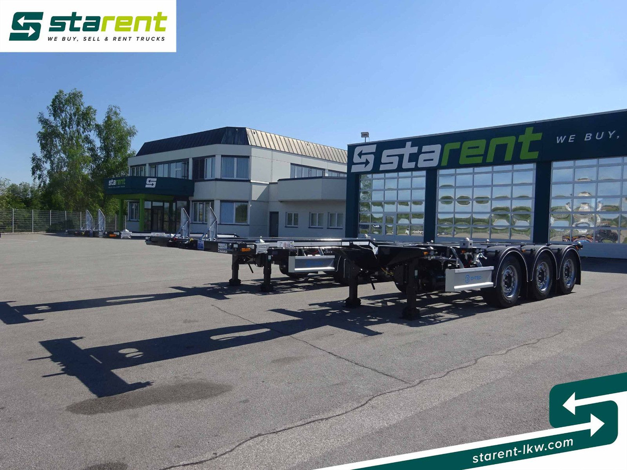 D-TEC Flexitrailer LS Containerchassis ADR, Liftachse - Containertransporter/ Wissellaadbak oplegger: afbeelding 1 D-TEC Flexitrailer LS Containerchassis ADR, Liftachse - Containertransporter/ Wissellaadbak oplegger: afbeelding 1