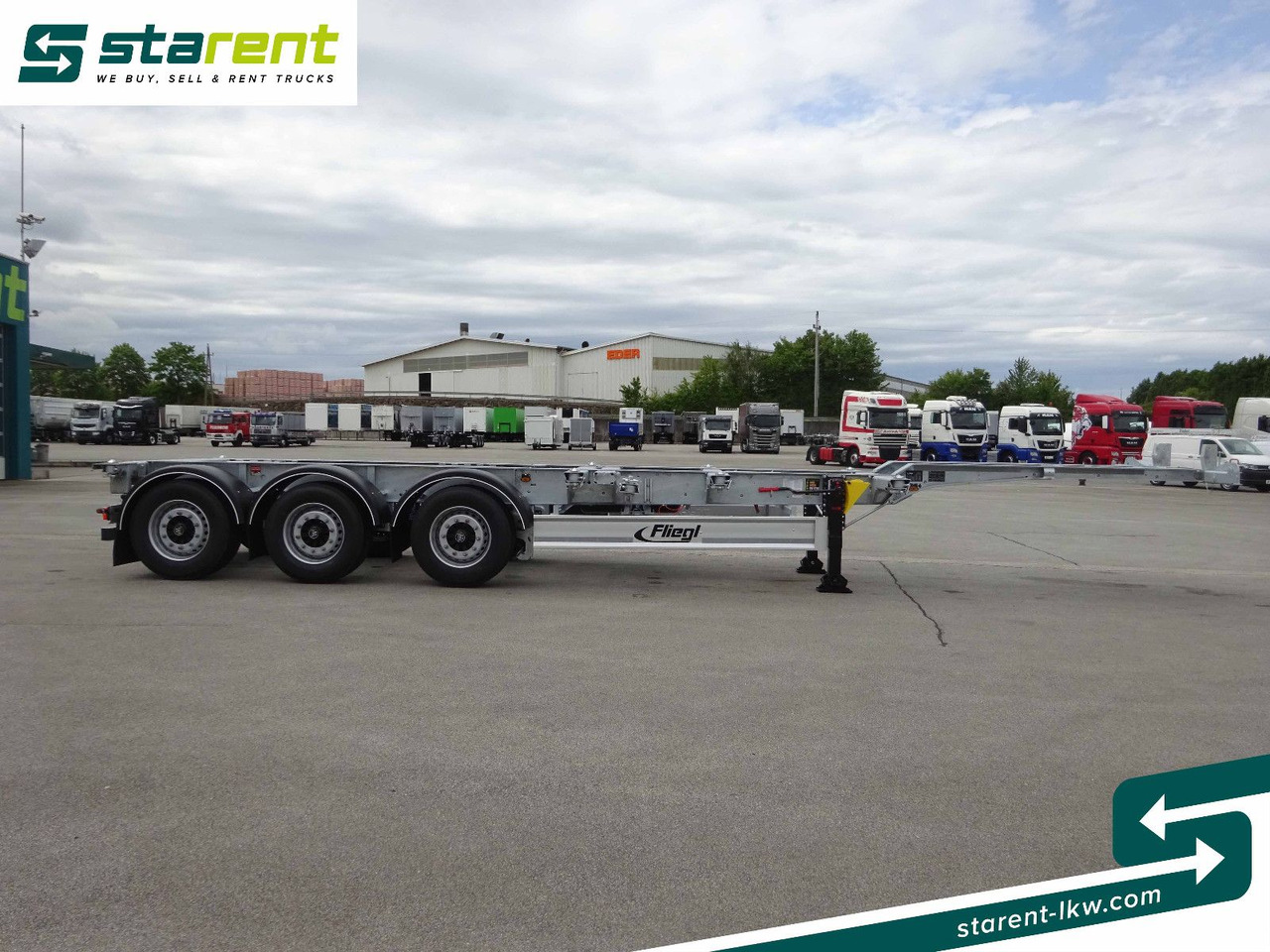 Fliegl Containerchassis ADR, 1x20/2x20/1x30/1x40/1x45 - Containertransporter/ Wissellaadbak oplegger: afbeelding 4 Fliegl Containerchassis ADR, 1x20/2x20/1x30/1x40/1x45 - Containertransporter/ Wissellaadbak oplegger: afbeelding 4