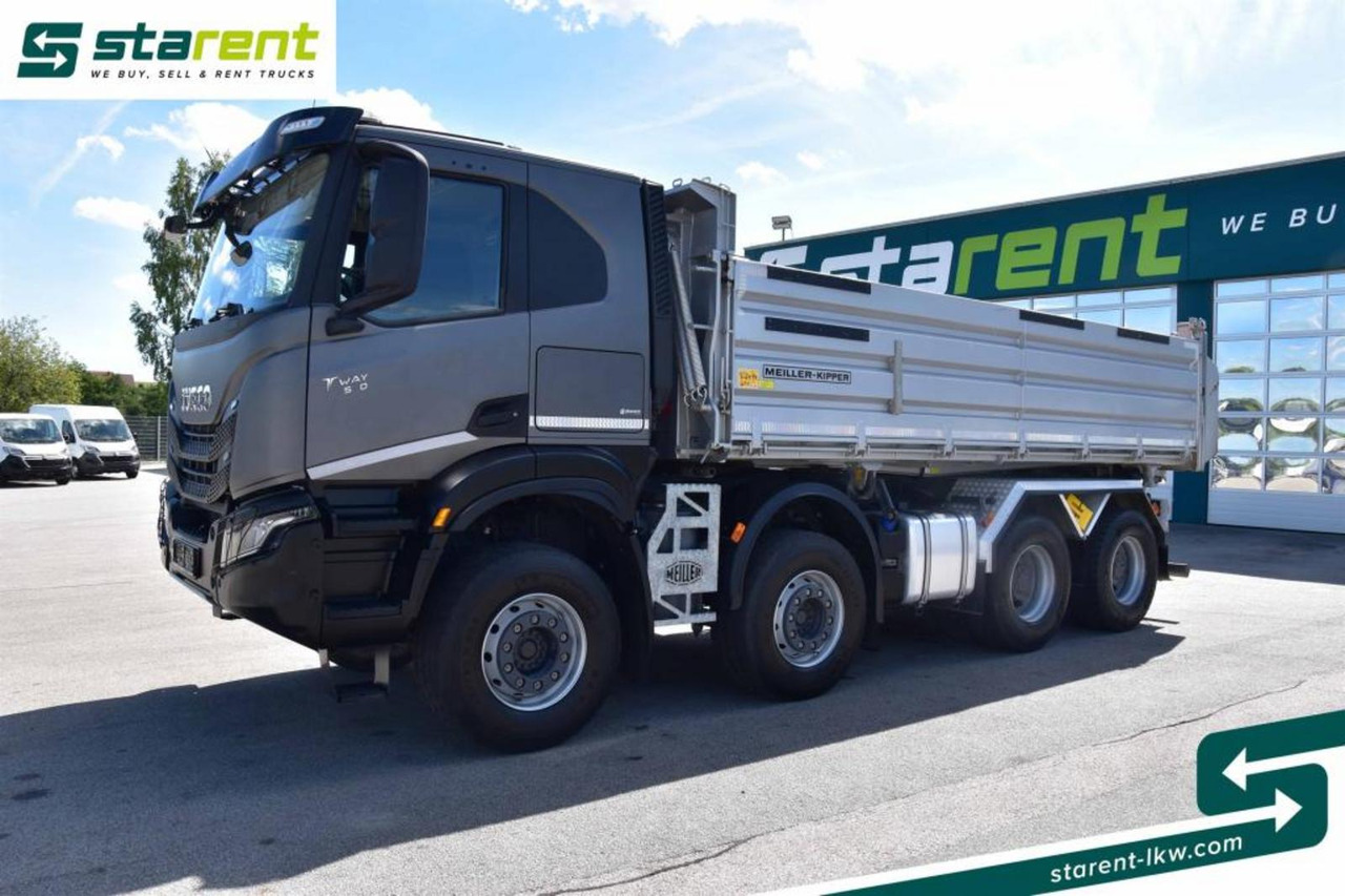 Iveco T-Way 510 8x4 Meiler 3 Seitenkipper Navi Drehlicht - Kipper vrachtwagen: afbeelding 1 Iveco T-Way 510 8x4 Meiler 3 Seitenkipper Navi Drehlicht - Kipper vrachtwagen: afbeelding 1