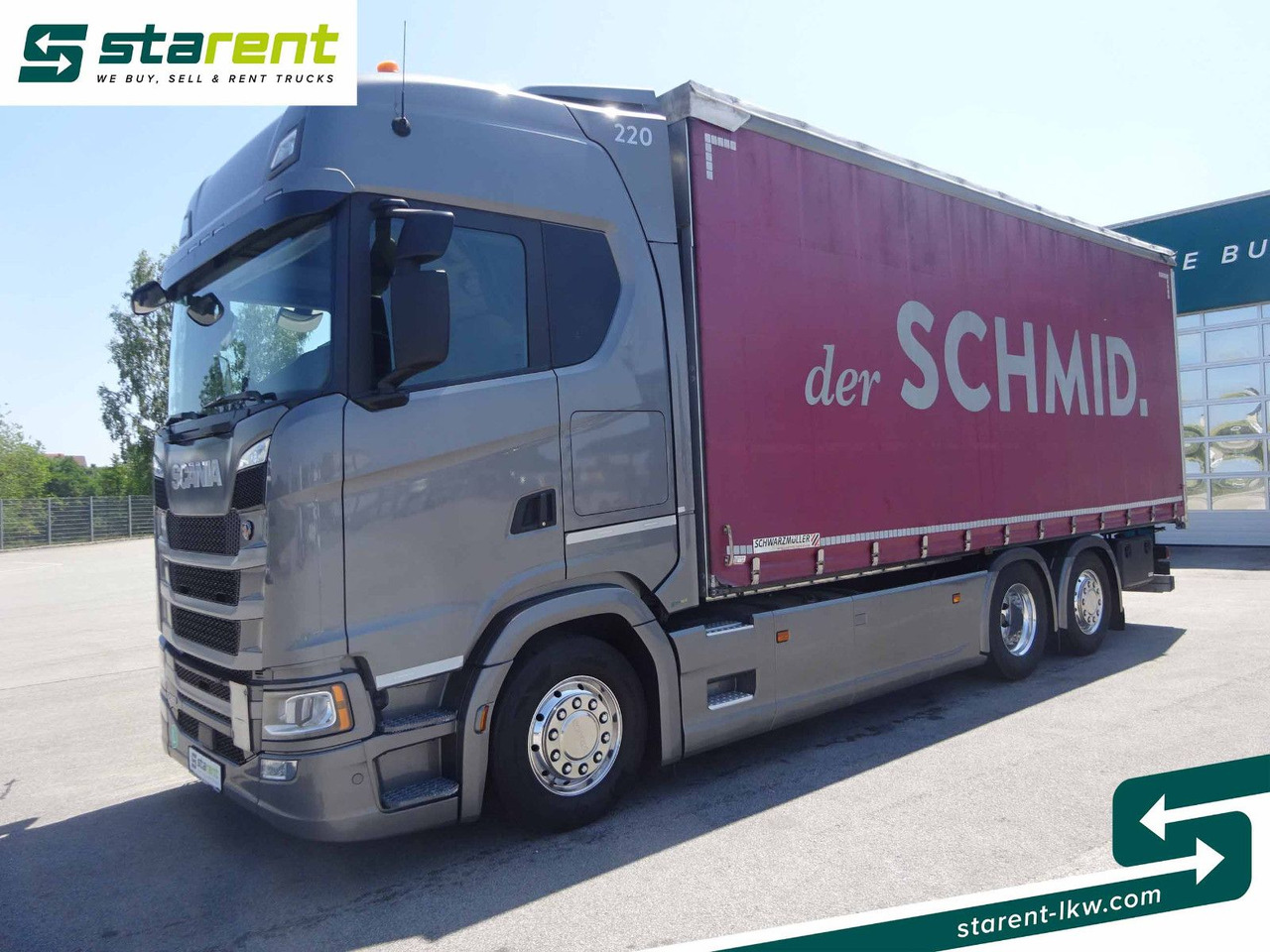 Scania S500 Planen Aufbau Schwarzmüller 6x2, Standklima - Schuifzeilen vrachtwagen: afbeelding 1 Scania S500 Planen Aufbau Schwarzmüller 6x2, Standklima - Schuifzeilen vrachtwagen: afbeelding 1