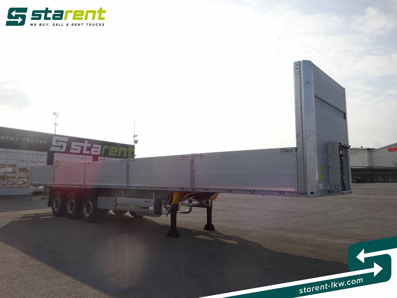 Schmitz Cargobull Baustofftrailer, Liftachse, 80cm Bordwände - Vlakke/ Open oplegger: afbeelding 3 Schmitz Cargobull Baustofftrailer, Liftachse, 80cm Bordwände - Vlakke/ Open oplegger: afbeelding 3