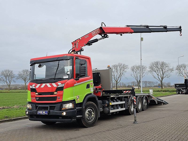 Scania P410 CNG,FASSI F235 - Vrachtwagen met open laadbak, Kraanwagen: afbeelding 2 Scania P410 CNG,FASSI F235 - Vrachtwagen met open laadbak, Kraanwagen: afbeelding 2