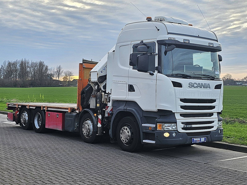 Scania R490 - Vrachtwagen met open laadbak, Kraanwagen: afbeelding 5 Scania R490 - Vrachtwagen met open laadbak, Kraanwagen: afbeelding 5