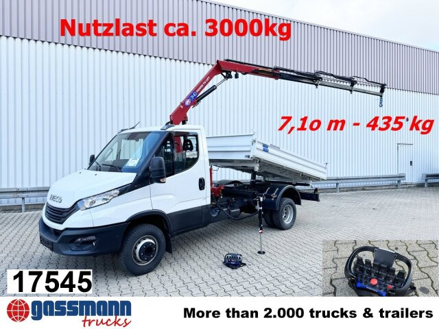 Iveco Daily 70C18H 4x2 mit Kran HMF 340-K3, Funk - Kipper vrachtwagen, Kraanwagen: afbeelding 1 Iveco Daily 70C18H 4x2 mit Kran HMF 340-K3, Funk - Kipper vrachtwagen, Kraanwagen: afbeelding 1