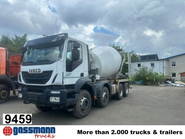 Iveco Trakker AD340T41B 8x4, Betonmischer Stetter ca. - Betonmixer: afbeelding 1 Iveco Trakker AD340T41B 8x4, Betonmischer Stetter ca. - Betonmixer: afbeelding 1