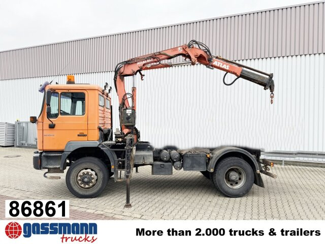 MAN 18.255 MAK 4x4 BB, Kran Atlas AK 85.1 A1 - Kipper vrachtwagen, Kraanwagen: afbeelding 1 MAN 18.255 MAK 4x4 BB, Kran Atlas AK 85.1 A1 - Kipper vrachtwagen, Kraanwagen: afbeelding 1