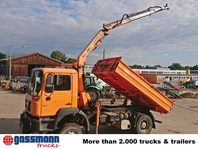 MAN 19.293 4x4 BL mit Kran Meiller MK77RS2 - Kipper vrachtwagen, Kraanwagen: afbeelding 3 MAN 19.293 4x4 BL mit Kran Meiller MK77RS2 - Kipper vrachtwagen, Kraanwagen: afbeelding 3