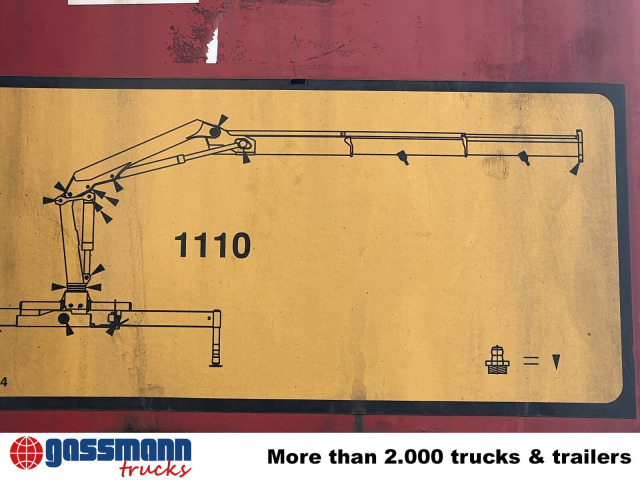Haakarmsysteem vrachtwagen, Kraanwagen MAN 25/18.284 6x2-4 LL,Kran HMF 1113 K3, Funk,: afbeelding 11