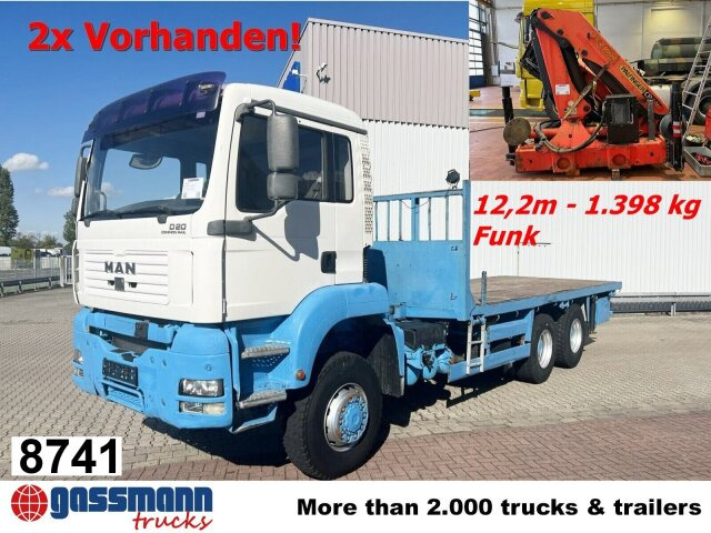MAN TGA 26.310 6X6 BB mit Kran HMF 1253-K4, Funk - Vrachtwagen met open laadbak, Kraanwagen: afbeelding 1 MAN TGA 26.310 6X6 BB mit Kran HMF 1253-K4, Funk - Vrachtwagen met open laadbak, Kraanwagen: afbeelding 1