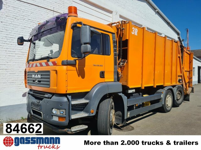 MAN TGA 28.320 6X2-4 BL, Lenkachse, Schörling - Vuilniswagen: afbeelding 1 MAN TGA 28.320 6X2-4 BL, Lenkachse, Schörling - Vuilniswagen: afbeelding 1