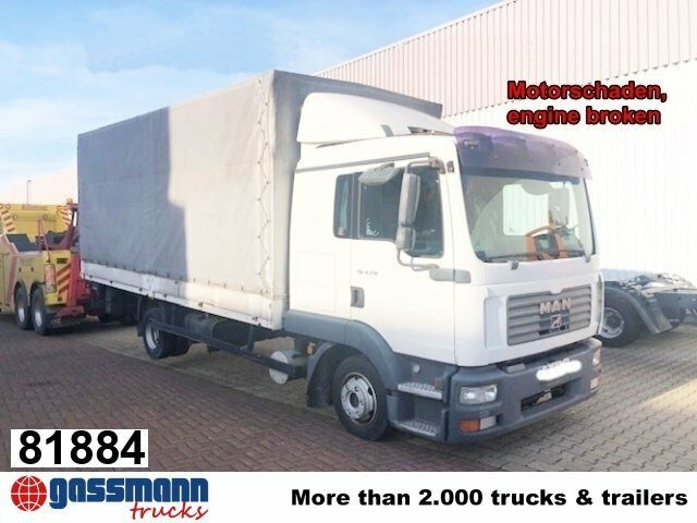MAN TGL 8.210 BL 4x2 mit LBW, Motorschaden! - Vrachtwagen met open laadbak: afbeelding 1 MAN TGL 8.210 BL 4x2 mit LBW, Motorschaden! - Vrachtwagen met open laadbak: afbeelding 1