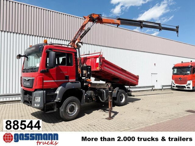 MAN TGS 18.400 4x4 BB, Navi, Kran Atlas 120.2E-A3L, - Kipper vrachtwagen, Kraanwagen: afbeelding 1 MAN TGS 18.400 4x4 BB, Navi, Kran Atlas 120.2E-A3L, - Kipper vrachtwagen, Kraanwagen: afbeelding 1