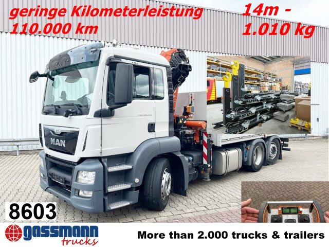 MAN TGS 26.360/400 6x2-4 BL, Lenk-/Lift, Kran Atlas - Haakarmsysteem vrachtwagen, Kraanwagen: afbeelding 1 MAN TGS 26.360/400 6x2-4 BL, Lenk-/Lift, Kran Atlas - Haakarmsysteem vrachtwagen, Kraanwagen: afbeelding 1