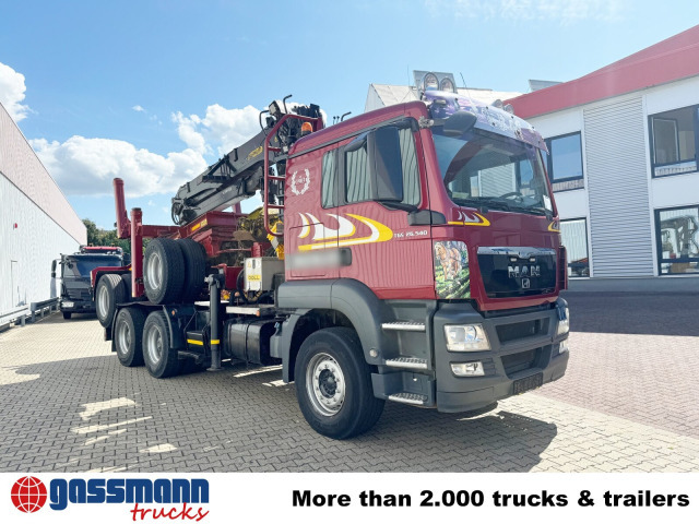 Houttransport, Kraanwagen MAN TGS 26.540 6X4 BL, Intarder, Kran Epsilon: afbeelding 9