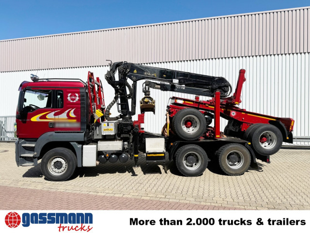 Houttransport, Kraanwagen MAN TGS 26.540 6X4 BL, Intarder, Kran Epsilon: afbeelding 13
