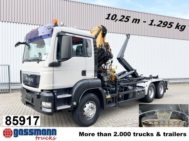 MAN TGS 33.440 6X4 BL mit Kran Effer 165-3S, Funk - Haakarmsysteem vrachtwagen, Kraanwagen: afbeelding 1 MAN TGS 33.440 6X4 BL mit Kran Effer 165-3S, Funk - Haakarmsysteem vrachtwagen, Kraanwagen: afbeelding 1