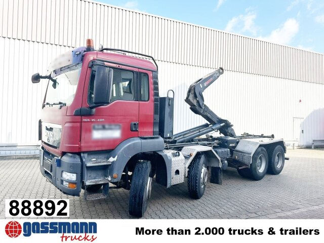 MAN TGS 35.400 8x4 BL, Schub-Knick bis 6,5m - Haakarmsysteem vrachtwagen: afbeelding 1 MAN TGS 35.400 8x4 BL, Schub-Knick bis 6,5m - Haakarmsysteem vrachtwagen: afbeelding 1
