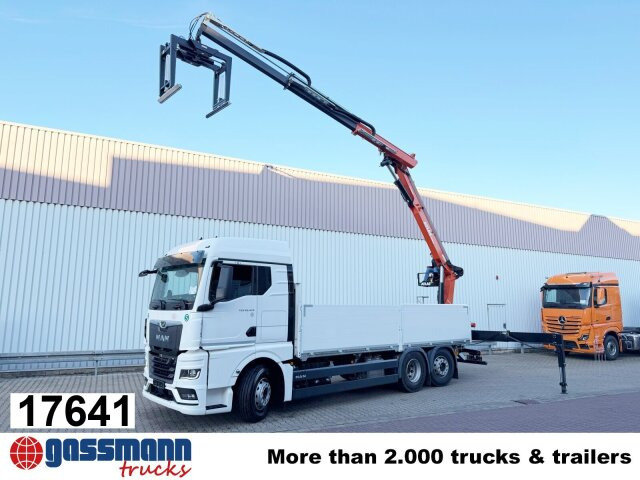 MAN TGX 26.470 6x2-4 BL, Lenk-/Liftachse, Retarder, - Vrachtwagen met open laadbak, Kraanwagen: afbeelding 1 MAN TGX 26.470 6x2-4 BL, Lenk-/Liftachse, Retarder, - Vrachtwagen met open laadbak, Kraanwagen: afbeelding 1