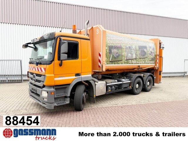 Mercedes-Benz Actros 2641/48 L 6x4, Seilabroller, Haller - Vuilniswagen: afbeelding 1 Mercedes-Benz Actros 2641/48 L 6x4, Seilabroller, Haller - Vuilniswagen: afbeelding 1