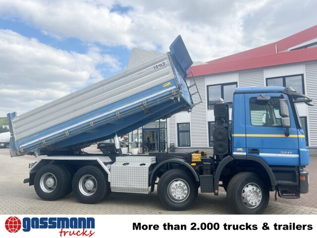 Kipper vrachtwagen Mercedes-Benz Actros MP 3, 3241/8x4, Alukipper Bordmatik,: afbeelding 9