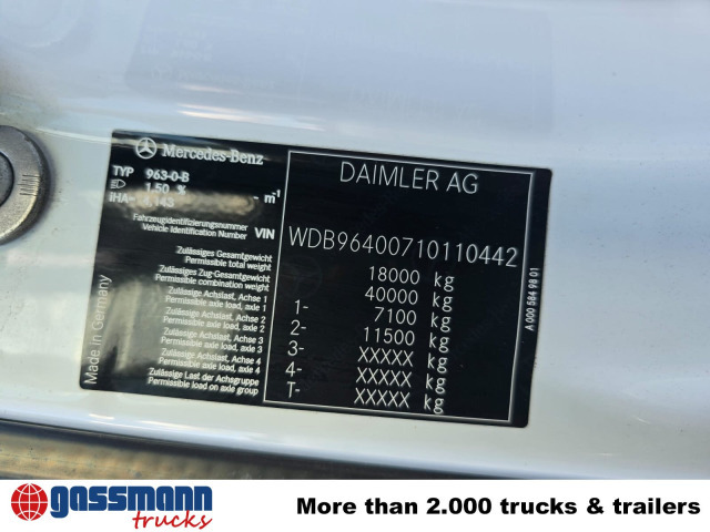 Mercedes-Benz Arocs 1827/30 A 4x4, mehrfach vorhanden! - Chassis vrachtwagen: afbeelding 4 Mercedes-Benz Arocs 1827/30 A 4x4, mehrfach vorhanden! - Chassis vrachtwagen: afbeelding 4