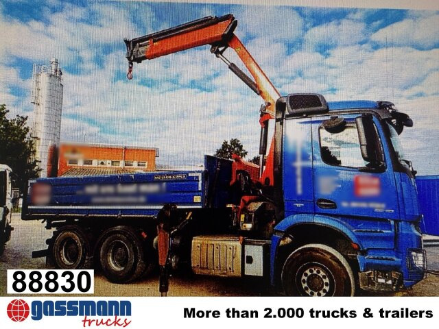 Mercedes-Benz Arocs 2640 LK 6x4, Alu-Bordwände, Kran - Kipper vrachtwagen, Kraanwagen: afbeelding 1 Mercedes-Benz Arocs 2640 LK 6x4, Alu-Bordwände, Kran - Kipper vrachtwagen, Kraanwagen: afbeelding 1