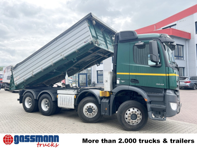Kipper vrachtwagen Mercedes-Benz Arocs 3243 K 8x4, Ressenig Thermo Alukipper 3-S: afbeelding 9