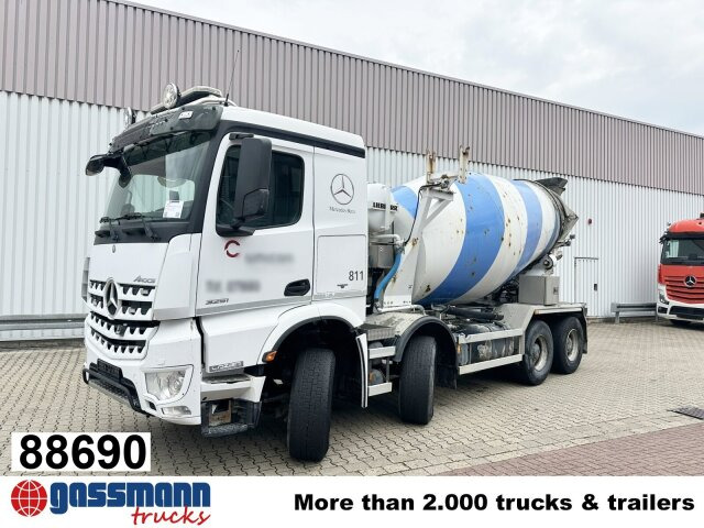 Mercedes-Benz Arocs 3251 8x4/4, Betonmischer Liebherr ca. 9m³ - Betonmixer: afbeelding 1 Mercedes-Benz Arocs 3251 8x4/4, Betonmischer Liebherr ca. 9m³ - Betonmixer: afbeelding 1