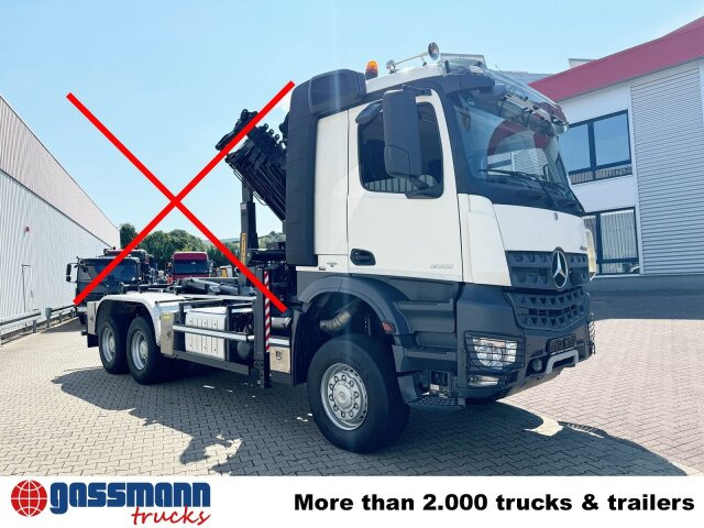 Haakarmsysteem vrachtwagen Mercedes-Benz Arocs 3351 AK 6x6, Retarder, Navi, Grounder: afbeelding 9
