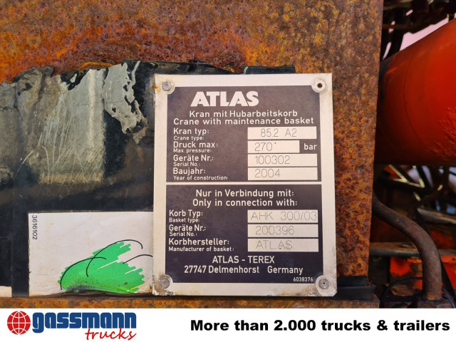 Mercedes-Benz Atego 1823 AK 4x4 mit Kran Atlas 85.2, Funk, - Kipper vrachtwagen, Kraanwagen: afbeelding 5 Mercedes-Benz Atego 1823 AK 4x4 mit Kran Atlas 85.2, Funk, - Kipper vrachtwagen, Kraanwagen: afbeelding 5