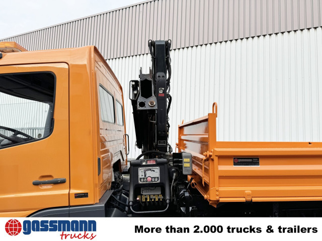 Mercedes-Benz Atego 815 K 4x2 mit Kran Hiab 055 B-1 CL - Kipper vrachtwagen, Kraanwagen: afbeelding 2 Mercedes-Benz Atego 815 K 4x2 mit Kran Hiab 055 B-1 CL - Kipper vrachtwagen, Kraanwagen: afbeelding 2