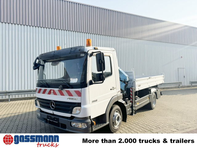 Mercedes-Benz Atego 818 K 4x2 mit Kran Atlas AK 50.1-A2 - Kipper vrachtwagen, Kraanwagen: afbeelding 2 Mercedes-Benz Atego 818 K 4x2 mit Kran Atlas AK 50.1-A2 - Kipper vrachtwagen, Kraanwagen: afbeelding 2