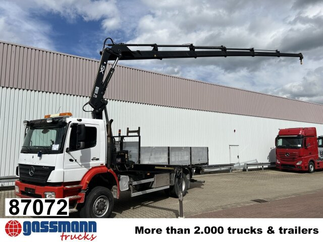 Mercedes-Benz Axor 1828 A 4x4 mit Kran Hiab XS 166 E-5 - Vrachtwagen met open laadbak, Kraanwagen: afbeelding 1 Mercedes-Benz Axor 1828 A 4x4 mit Kran Hiab XS 166 E-5 - Vrachtwagen met open laadbak, Kraanwagen: afbeelding 1