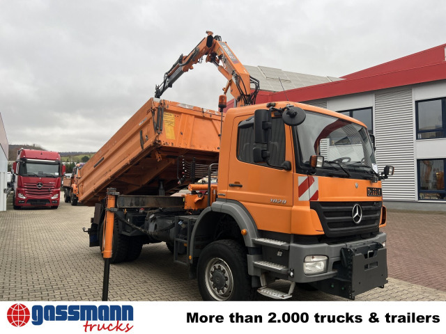 Kipper vrachtwagen, Kraanwagen Mercedes-Benz Axor 1829 AK 4x4 mit Kran Atlas AK 85.2: afbeelding 8