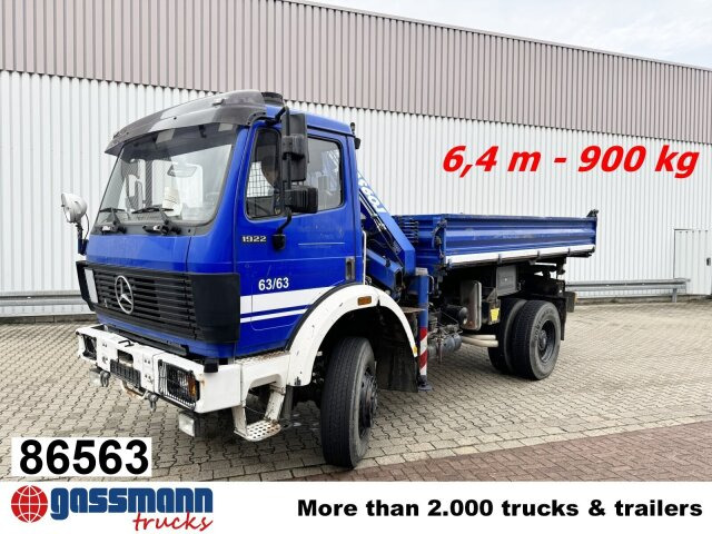 Mercedes-Benz SK 1922 AK 4x4 mit Kran Atlas AK 60.1, EX-THW! - Kipper vrachtwagen, Kraanwagen: afbeelding 1 Mercedes-Benz SK 1922 AK 4x4 mit Kran Atlas AK 60.1, EX-THW! - Kipper vrachtwagen, Kraanwagen: afbeelding 1