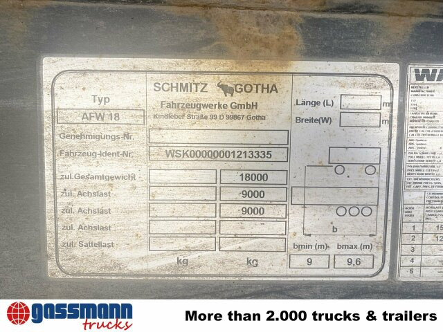 Schmitz Cargobull AWF 18 - Containertransporter/ Wissellaadbak aanhangwagen: afbeelding 5 Schmitz Cargobull AWF 18 - Containertransporter/ Wissellaadbak aanhangwagen: afbeelding 5