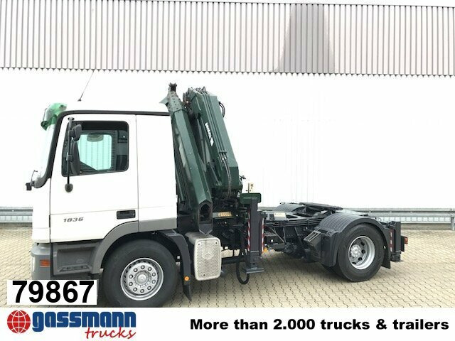 Mercedes-Benz Actros 1836 LS 4x2 mit Kran MKG HLK 330HP - Trekker: afbeelding 1 Mercedes-Benz Actros 1836 LS 4x2 mit Kran MKG HLK 330HP - Trekker: afbeelding 1