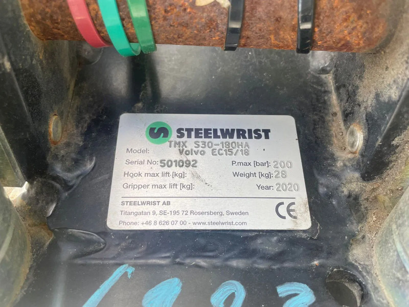 Draaikantelstuk voor Bouwmachine Sanderson STEELWRIST TMX S30 -180HA | TILT QUICKCOUPLER | TILTING COUPLER | NEW: afbeelding 13
