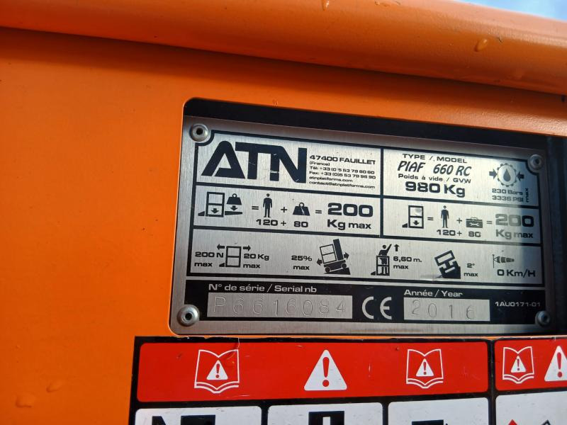 Atn PIAF 660 RC - Verticale masthoogwerker: afbeelding 5 Atn PIAF 660 RC - Verticale masthoogwerker: afbeelding 5