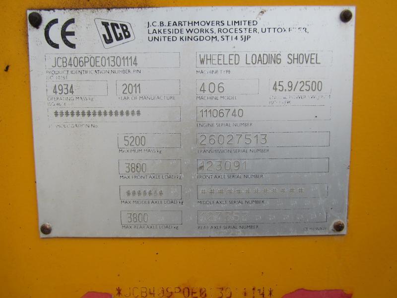 Wiellader Jcb 406: afbeelding 11
