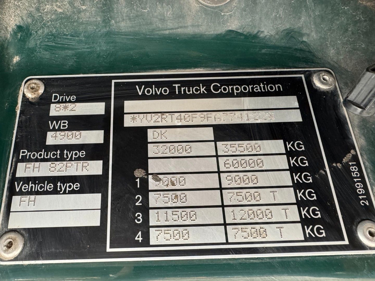 Kipper vrachtwagen Volvo FH 500 8x2*6 Tipper Euro 6: afbeelding 11