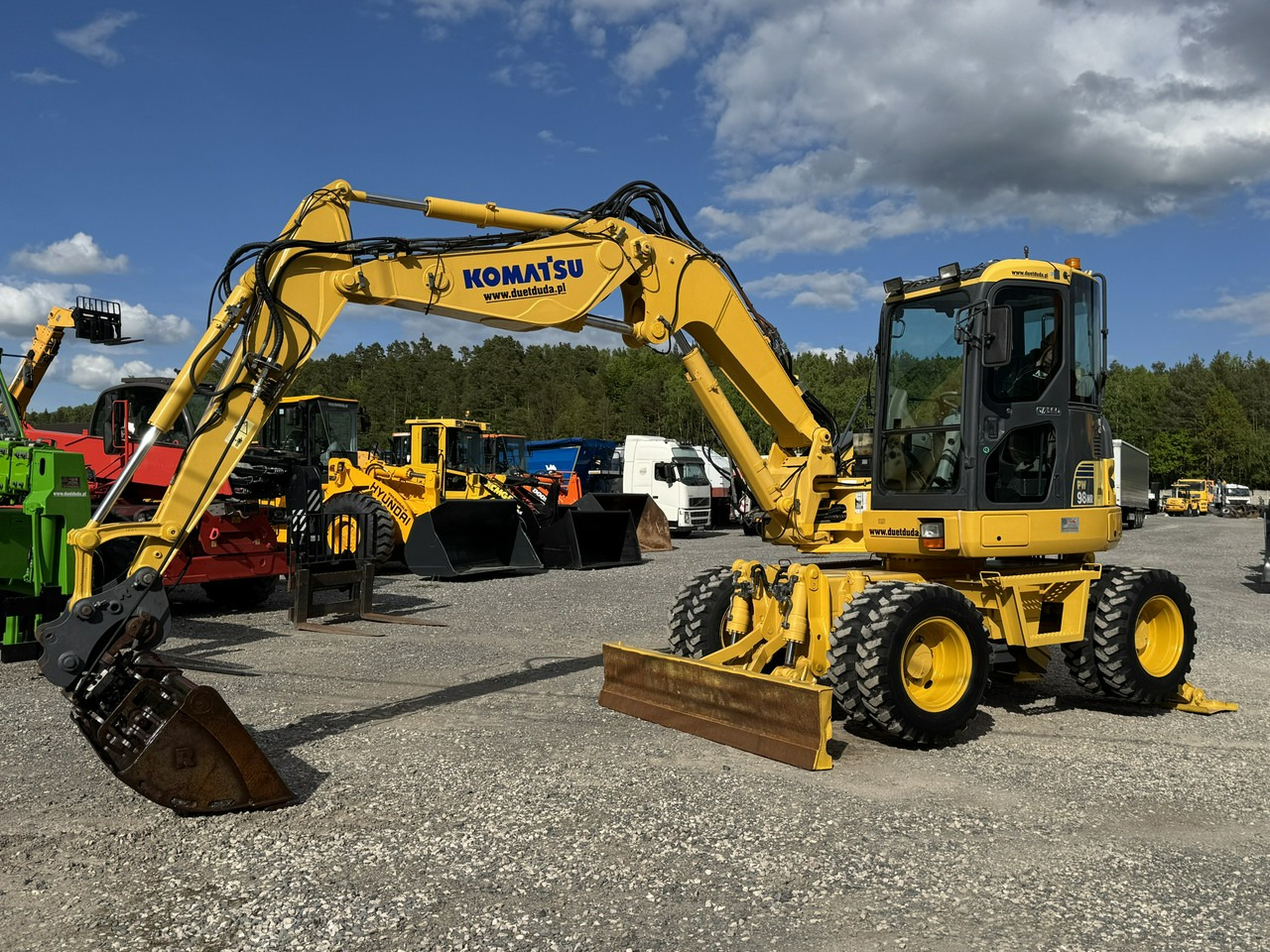 Komatsu PW 98 MR 8 Pług + Podpory 10ton Szybkozłącze - Mobiele graafmachine: afbeelding 1 Komatsu PW 98 MR 8 Pług + Podpory 10ton Szybkozłącze - Mobiele graafmachine: afbeelding 1