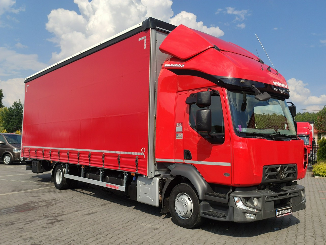 Renault D12.240 E6 Firana Tył Drzwi Dach Zsuwany Długa 830cm - Schuifzeilen vrachtwagen: afbeelding 1 Renault D12.240 E6 Firana Tył Drzwi Dach Zsuwany Długa 830cm - Schuifzeilen vrachtwagen: afbeelding 1