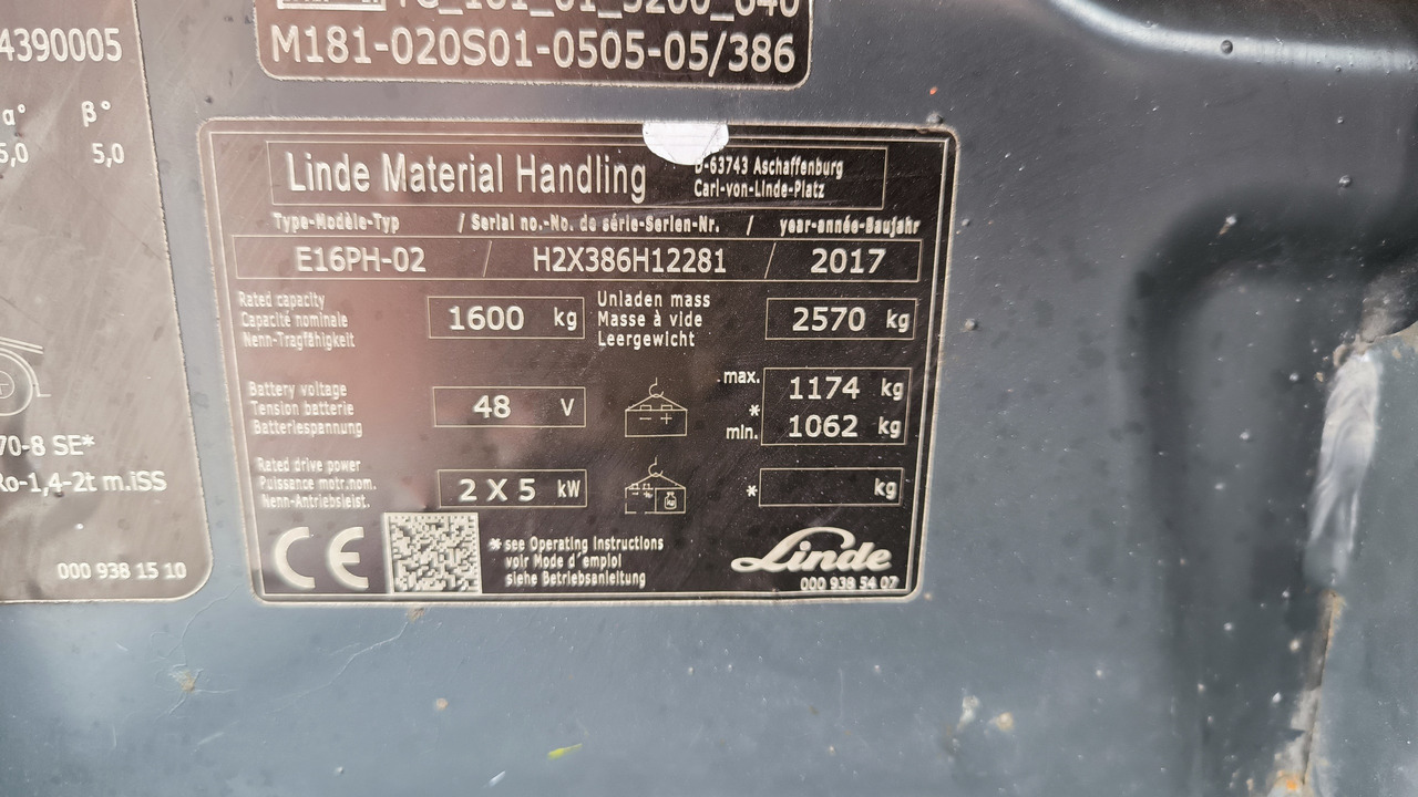 Leasing LINDE E 16 PH – 02 LINDE E 16 PH – 02: afbeelding 8
