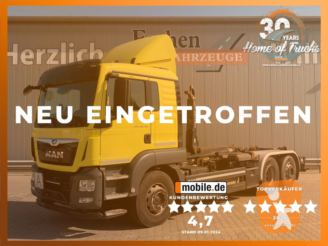 MAN TGS 26.460 6x2-4 | MEILLER RS21.65*Funk*Retarder - Haakarmsysteem vrachtwagen: afbeelding 1 MAN TGS 26.460 6x2-4 | MEILLER RS21.65*Funk*Retarder - Haakarmsysteem vrachtwagen: afbeelding 1
