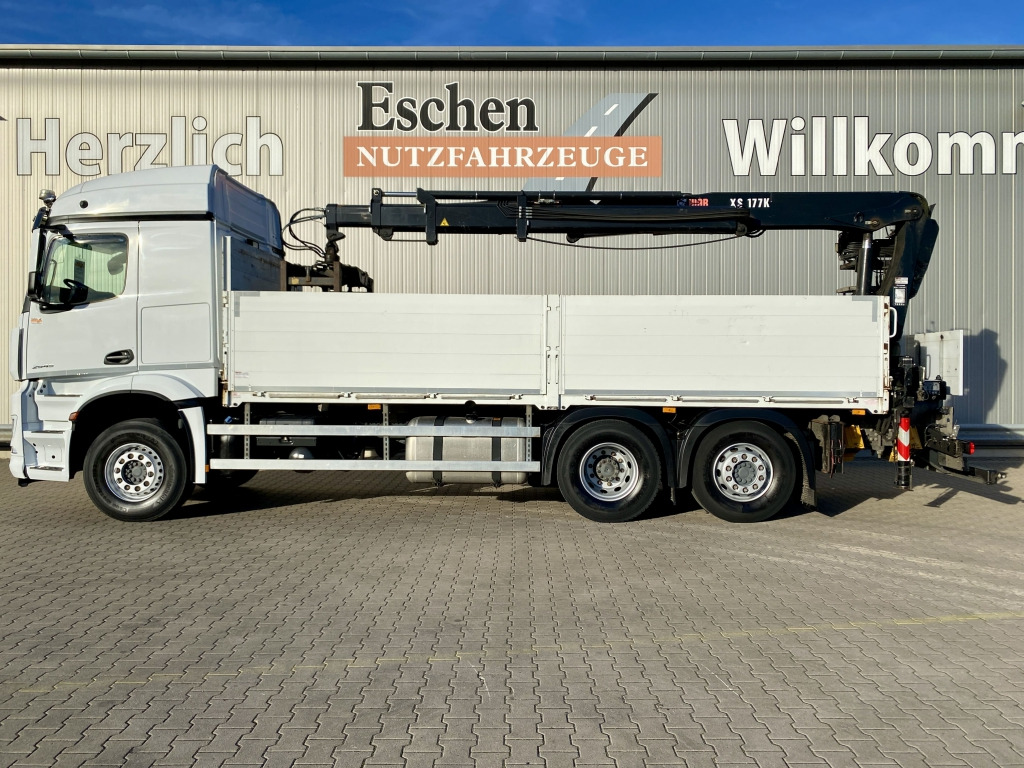 Mercedes-Benz 2545 L 6x2 Arocs / HIAB 177 K Pro Kran - Vrachtwagen met open laadbak, Kraanwagen: afbeelding 2 Mercedes-Benz 2545 L 6x2 Arocs / HIAB 177 K Pro Kran - Vrachtwagen met open laadbak, Kraanwagen: afbeelding 2