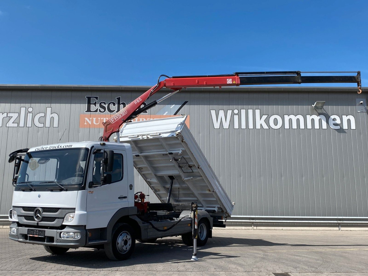 Mercedes-Benz 818 Atego | Fassi F65*MEILLER*PKW-AHK*1.Hand - Kipper bestelwagen: afbeelding 1 Mercedes-Benz 818 Atego | Fassi F65*MEILLER*PKW-AHK*1.Hand - Kipper bestelwagen: afbeelding 1