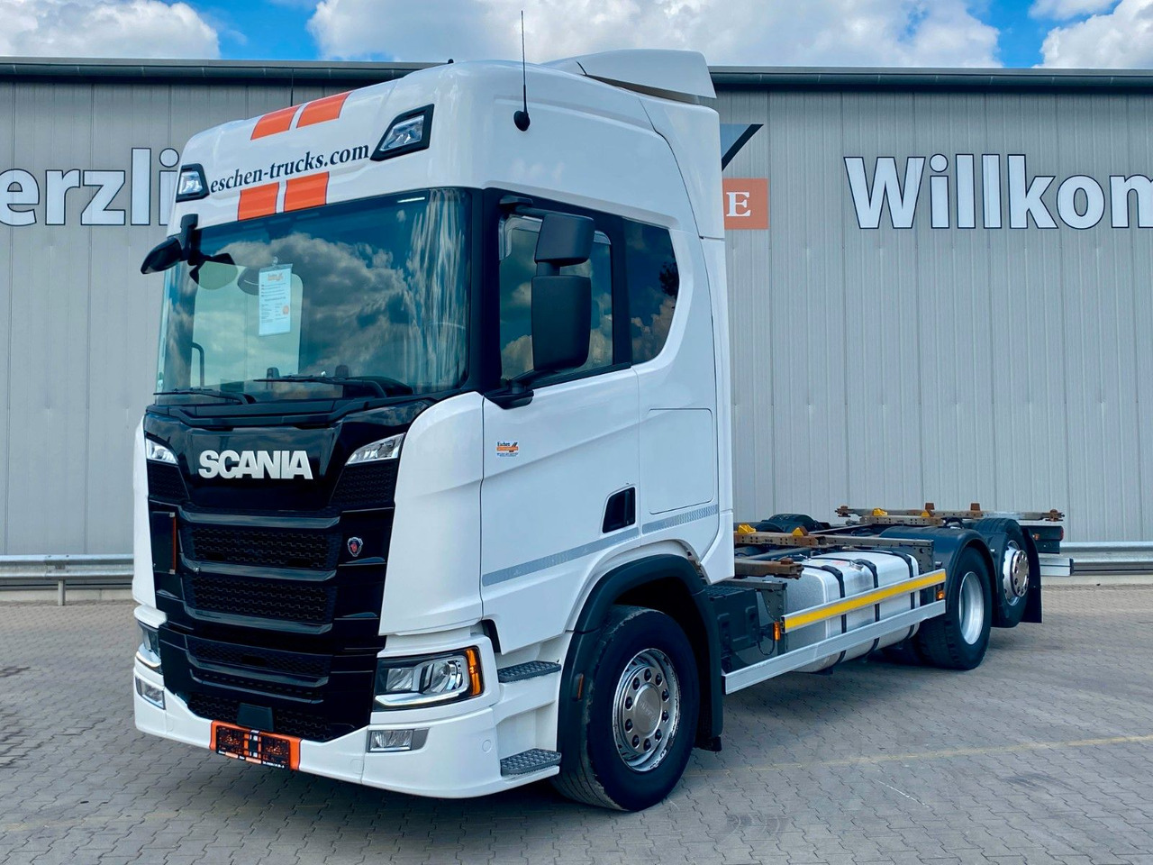 Scania R 450 B 6x2*4 BDF | Retarder*AHK*Lift*SDG Rahmen - Containertransporter/ Wissellaadbak vrachtwagen: afbeelding 1 Scania R 450 B 6x2*4 BDF | Retarder*AHK*Lift*SDG Rahmen - Containertransporter/ Wissellaadbak vrachtwagen: afbeelding 1